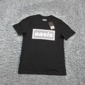 Oasis Shirt Mens Small Black London City Pop Up Live '25 Graphic Tee NWT
